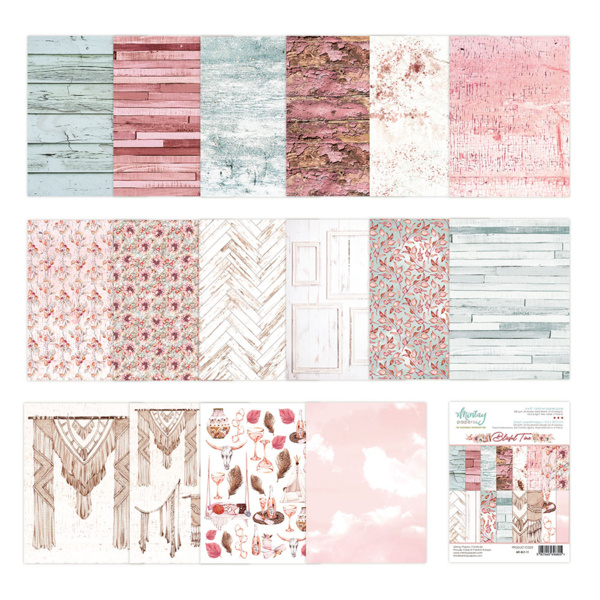Mintay papers 6 X 8 ADD-ON PAPER PAD - BLISSFUL TIME