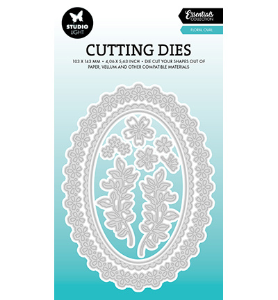 Studio Light SL Cutting Die Floral Oval Essentials nr.952
