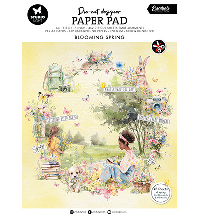 Studio Light SL Die-cut Designer Paper Pad Blooming Spring Essentials nr.272