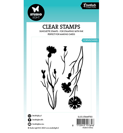 Studio Light SL Clear Stamp Cornflowers Essentials nr.783