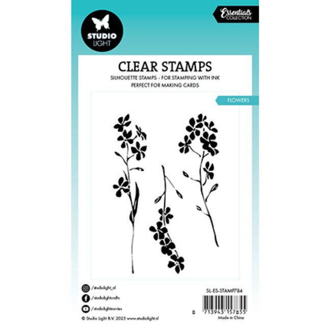 Studio Light SL Clear Stamp Flowers Essentials nr.784