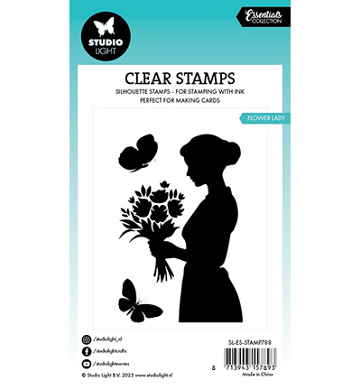 Studio Light SL Clear Stamp Flower lady Essentials nr.788