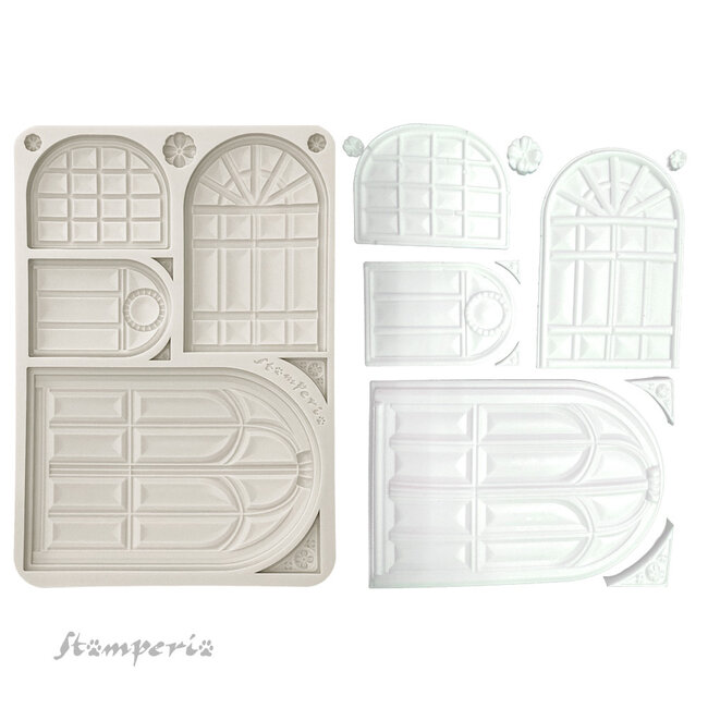 Stamperia Silicon mold A5 - Masquerade windows