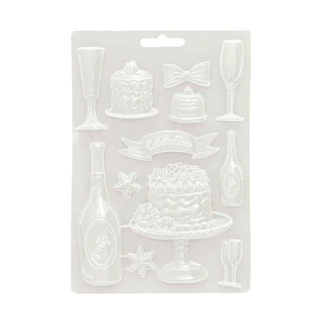 Stamperia Soft Mould A5 - Masquerade flut and cakes