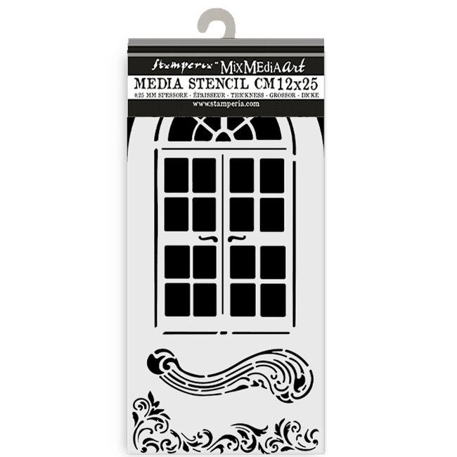 Stamperia Thick stencil cm 12X25 - Masquerade window