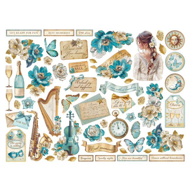 Stamperia Die cuts assorted - Masquerade