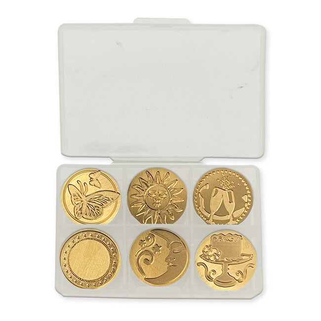 Stamperia Celebration Set 6 seals diam cm 2,5
