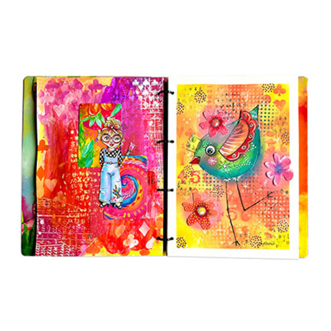 Studio Light ABM Cling Rubber Stamp Artist Diary Art By Marlene nr.781