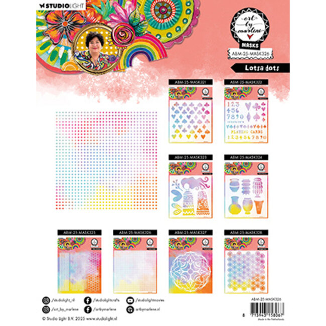 Studio Light ABM Mask Lotsa Dots Art By Marlene nr.326