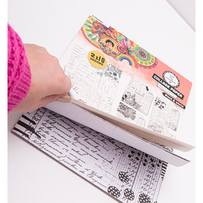 Studio Light ABM Collage Paper Black & White Art By Marlene nr.276