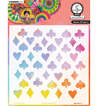 Studio Light ABM Mask Queen of Hearts Art By Marlene nr.321