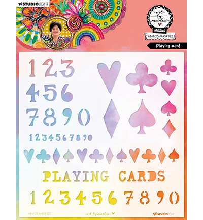 Studio Light ABM Mask Playing Card Art By Marlene nr.322