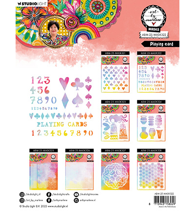 Studio Light ABM Mask Playing Card Art By Marlene nr.322