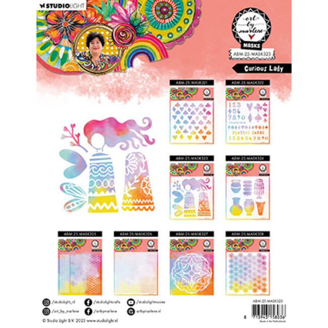 Studio Light ABM Mask Curious Lady Art By Marlene nr.323