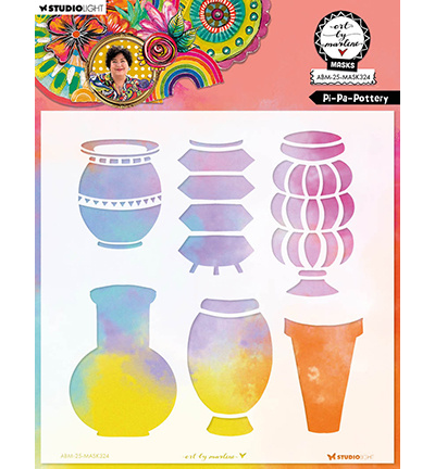Studio Light ABM Mask Pi-Pa-Pottery Art By Marlene nr.324