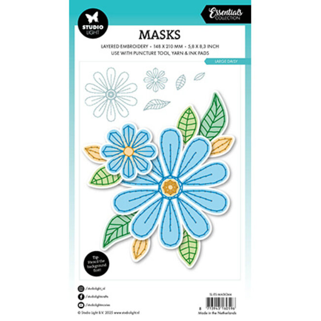 Studio Light SL Mask Embroidery, Large Daisy Essentials nr.344