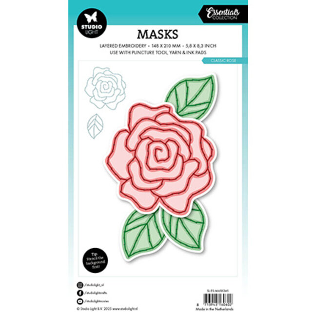 Studio Light SL Mask Embroidery, Classic Rose Essentials nr.345