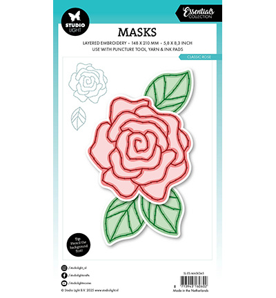 Studio Light SL Mask Embroidery, Classic Rose Essentials nr.345