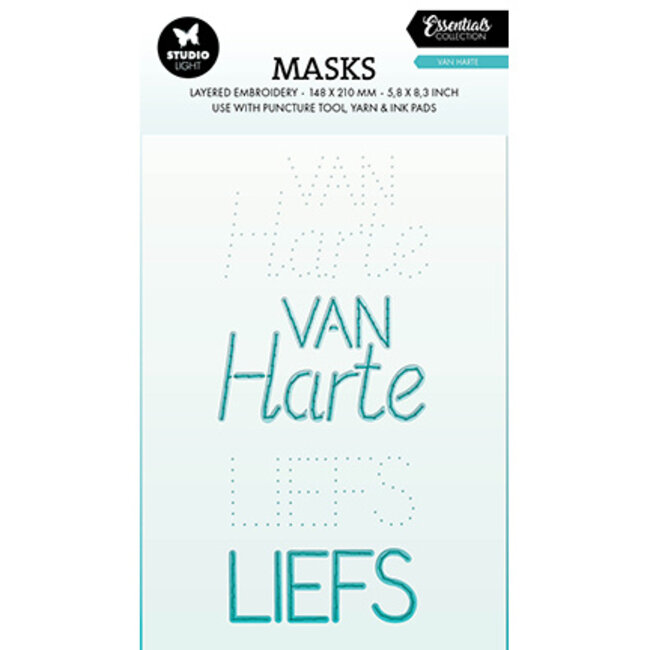 Studio Light SL Mask Embroidery, Van harte Essentials nr.346