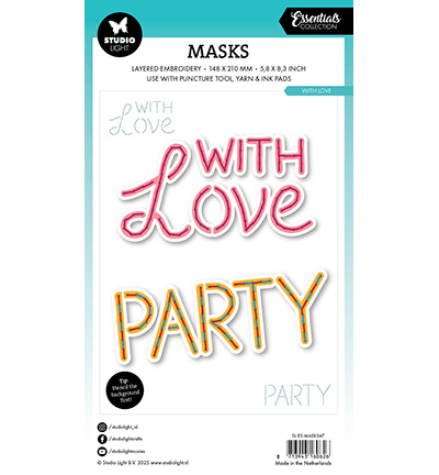 Studio Light SL Mask Embroidery, With Love Essentials nr.347