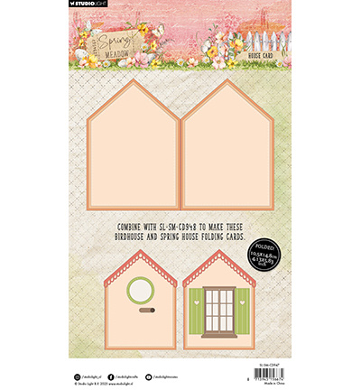 Studio Light SL Cutting Die House Card Spring Meadow nr.947