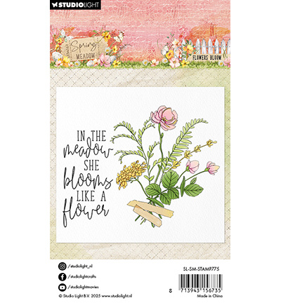 Studio Light SL Clear Stamp Flower Bloom Spring Meadow nr.775