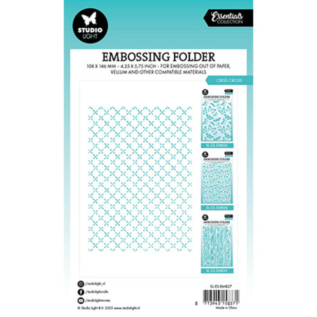Studio Light SL Embossing Folders Criss Cross Essentials nr.27