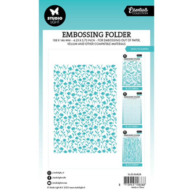 Studio Light SL Embossing Folders Wild Flowers Essentials nr.28