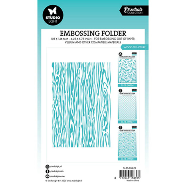 Studio Light SL Embossing Folders Wooden Planks Essentials nr.29