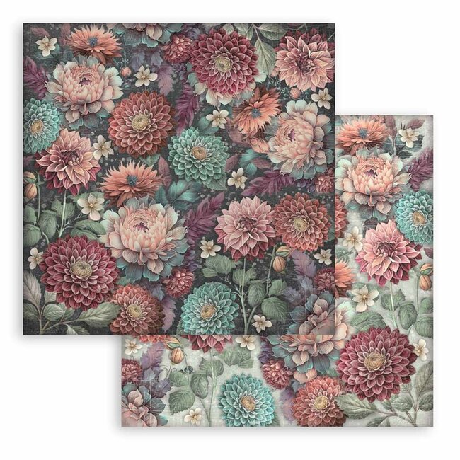 Stamperia Papierblok 30,5x30,5 cm - 10 vellen Maxi Background selection - Master of Magic