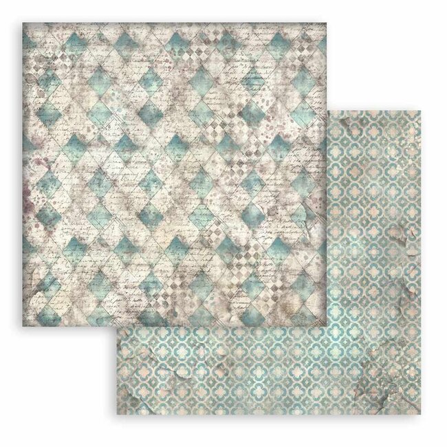 Stamperia Papierblok 30,5x30,5 cm - 10 vellen Maxi Background selection - Master of Magic