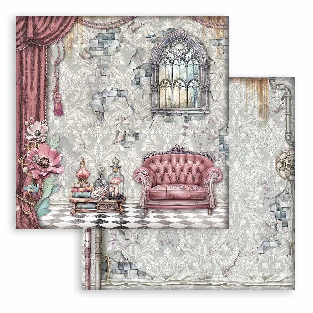 Stamperia Scrapbooking Small Pad 10 sheets cm 20,3X20,3 (8"X8") - Master of Magic