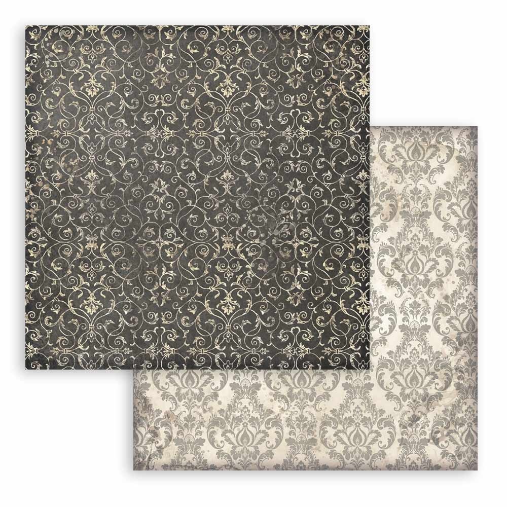 Stamperia Scrapbooking Small Pad 10 sheets cm 20,3X20,3 (8"X8") Backgrounds Selection - Master of Magic