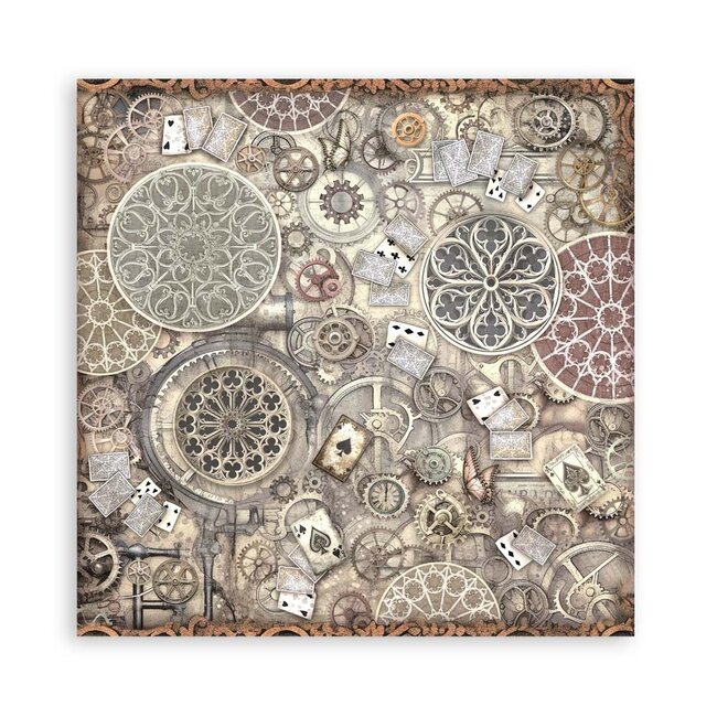 Stamperia Papierblok 30,5x30,5 cm - 22 vellen - Enkelzijdig - Master of Magic