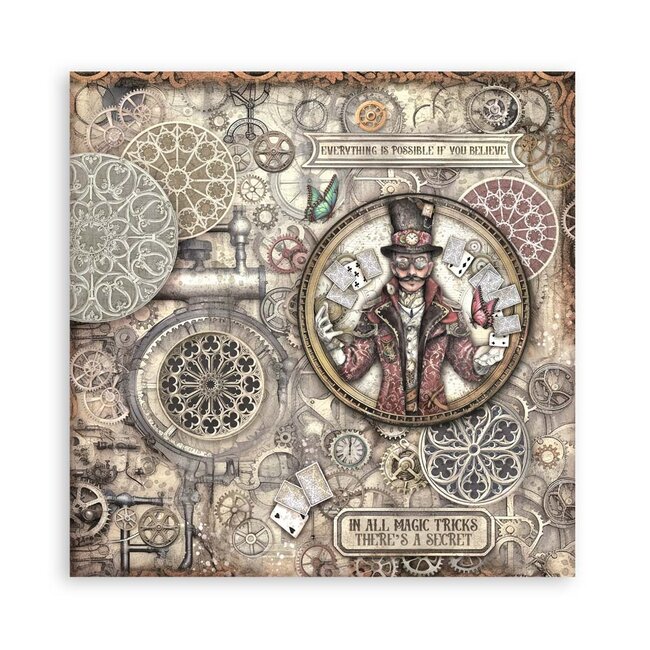 Stamperia Scrapbooking Pad 22 sheets cm 30,5x30,5 (12"x12") Single face - Master of Magic