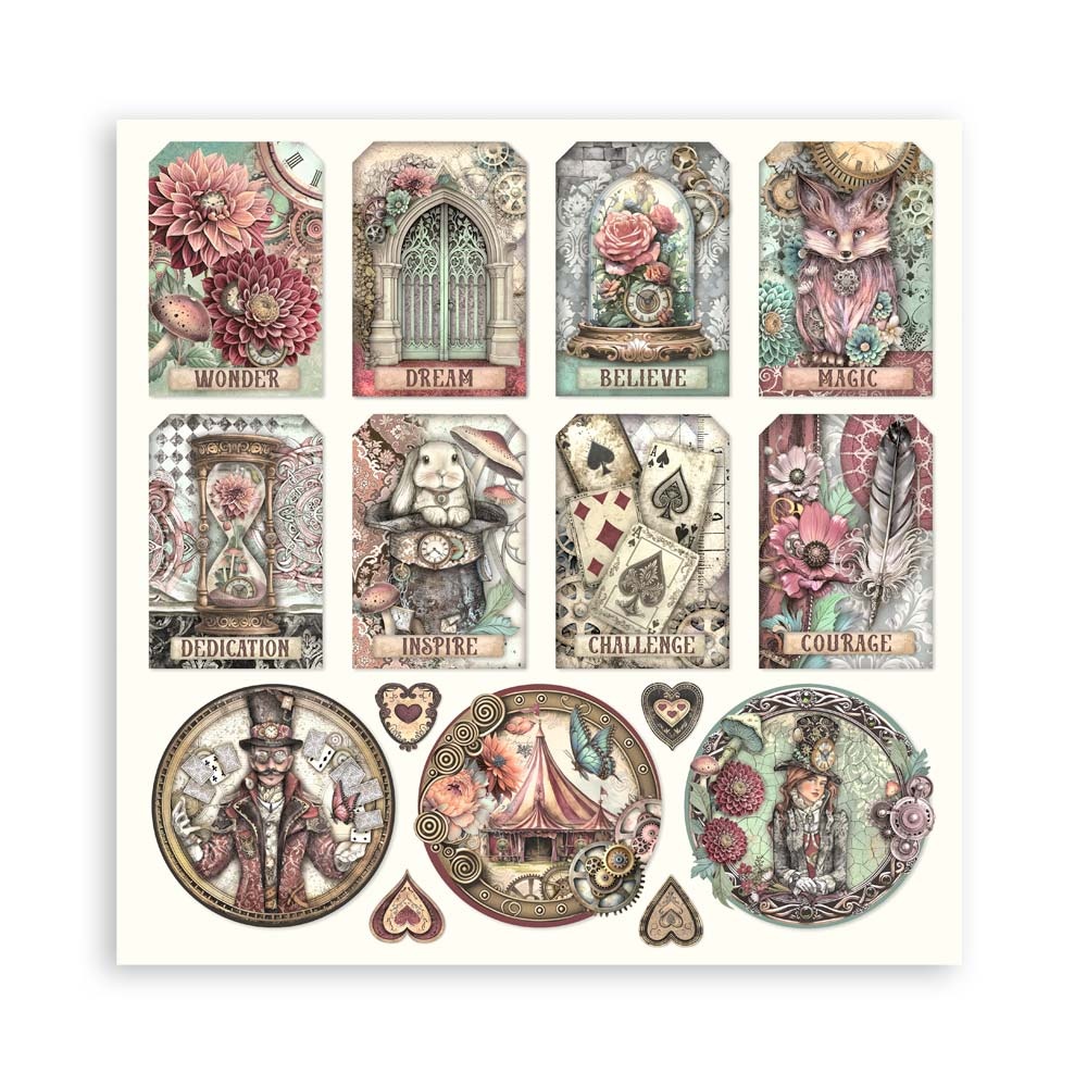 Stamperia Scrapbooking Pad 22 sheets cm 20,3X20,3 (8"X8") Single Face Master of Magic