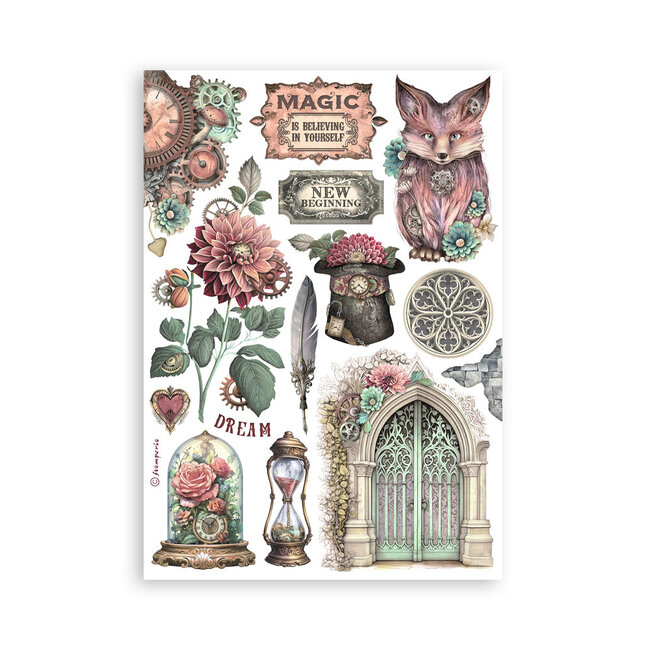 Stamperia Washi pad 8 sheets A5 - Master of Magic