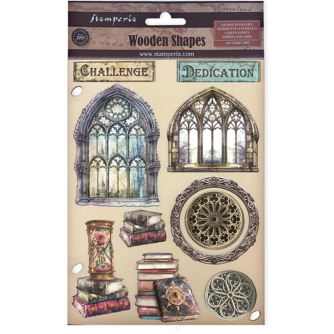 Stamperia Colored Wooden shape A5 - Master of Magic