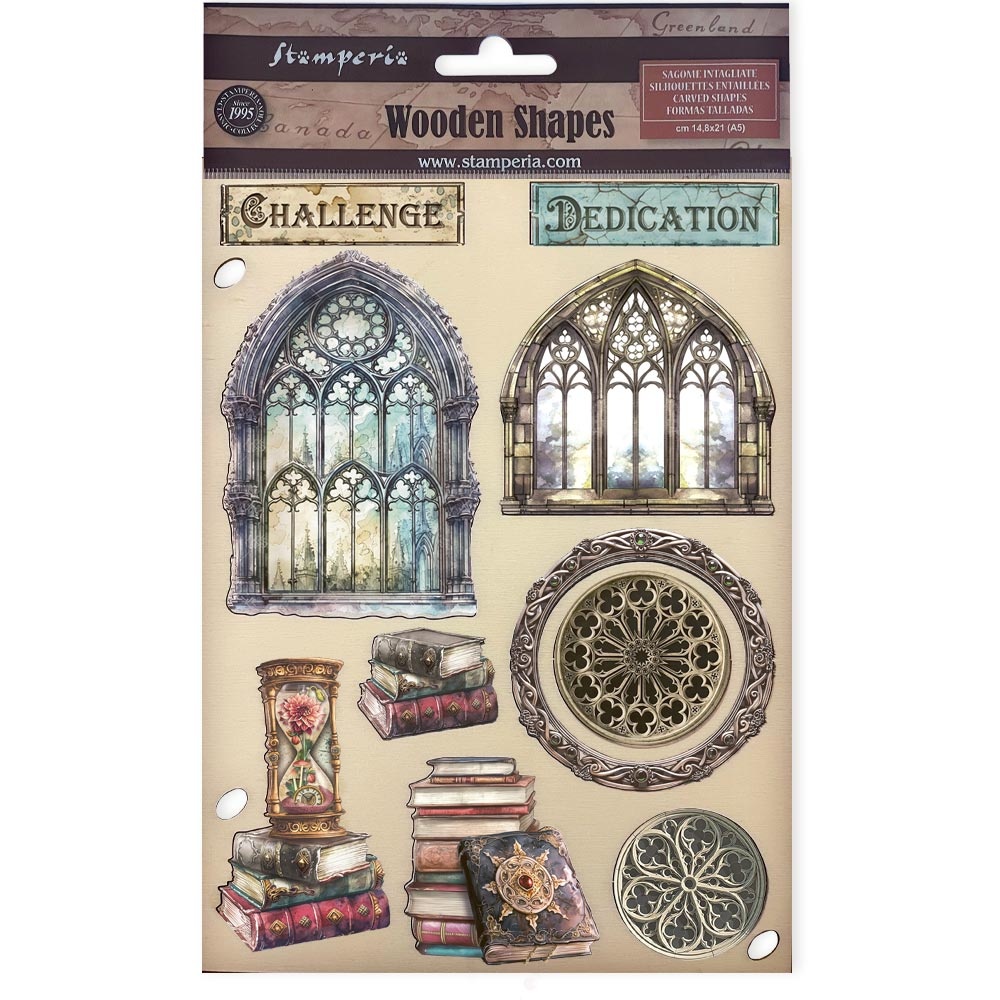 Stamperia Colored Wooden shape A5 - Master of Magic
