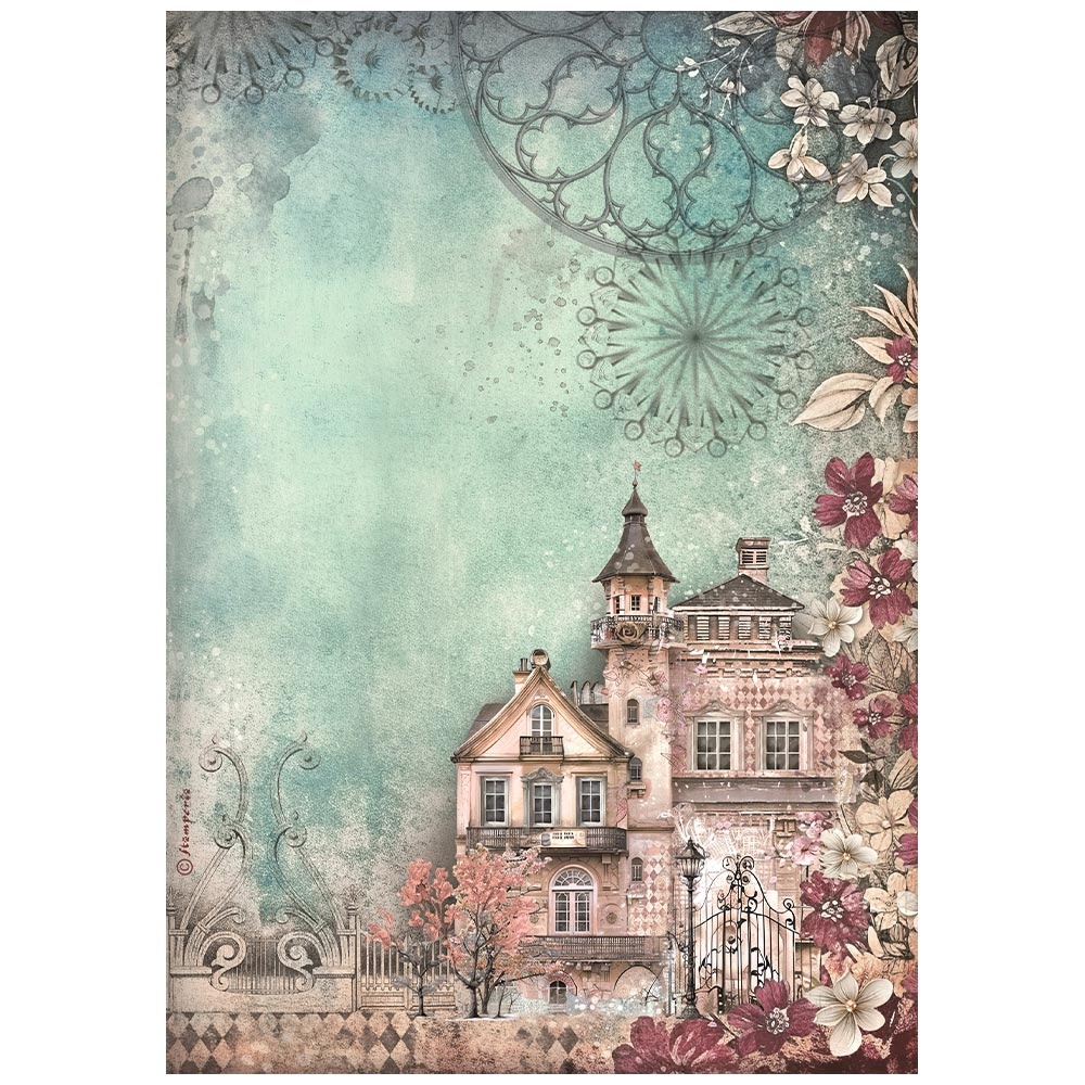 Stamperia A4 Rice paper packed - Master of Magic house