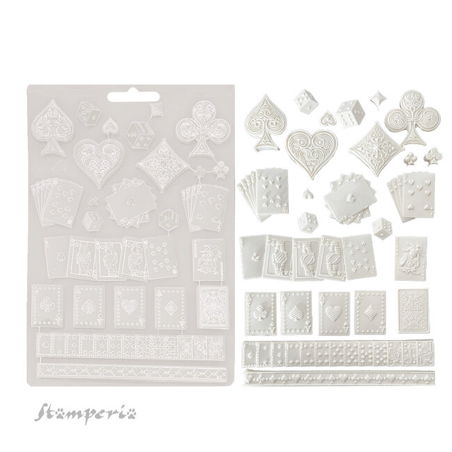 Stamperia Soft Mould A4 - Master of Magic cards