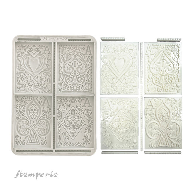Stamperia Silicon mould A5 - Master of Magic cards