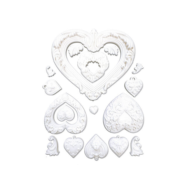 Stamperia Silicon mould A5 - Hearts