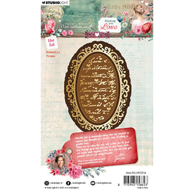 Studio Light JMA Hot Foil Cutting Die Romantic Frame Sending You Love nr.14