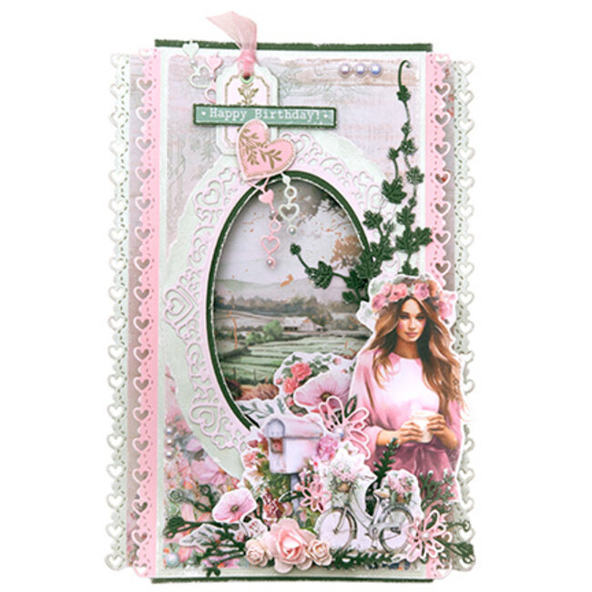 Studio Light JMA Designer Paper Pad Backgrounds Sending You Love nr.289