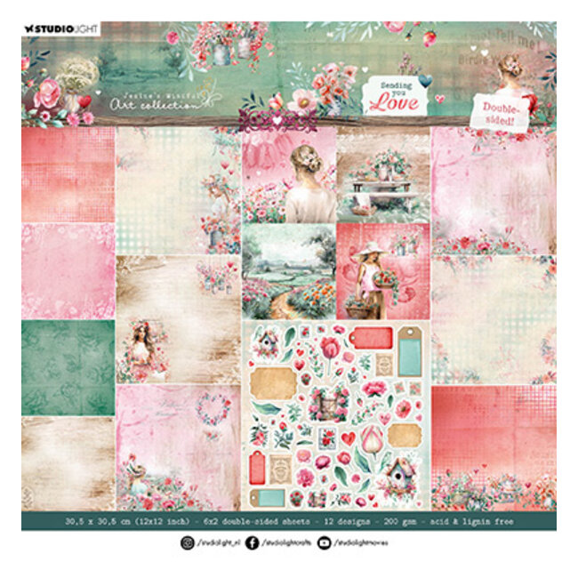 Studio Light JMA Designer Paper Pad Double-sided Scrapbooking Sending You Love nr.288