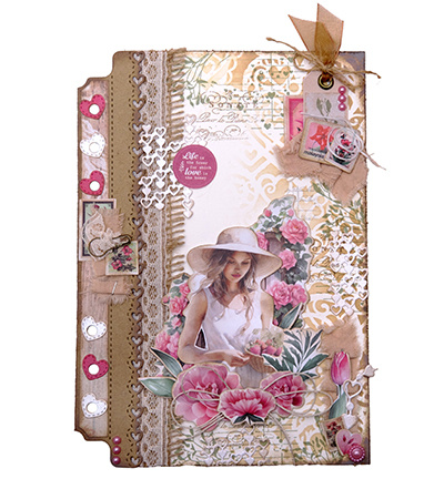 Studio Light JMA Sticker Sheets Postage Stamps & Quotes Sending You Love nr.36