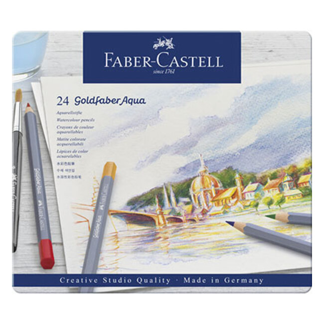 Faber Castell FC-114624) Aquarelpotlood FC Goldfaber etui a 24st. Creative Studio