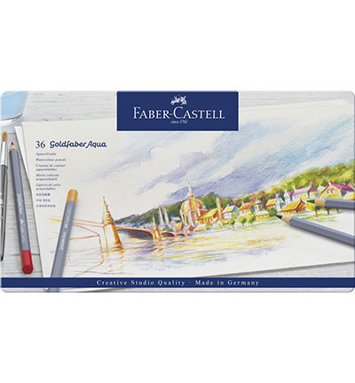 Faber Castell (FC-114636) Aquarelpotlood FC Goldfaber etui a 36st. Creative Studio