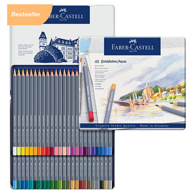Faber Castell (FC-114648) Aquarelpotlood FC Goldfaber etui a 48st. Creative Studio